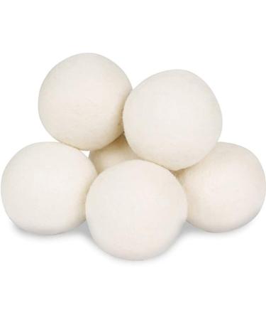 Reuseable Wool Dryer Balls of Natural Wool Soft Eco Dryer Balls Anti Static Laundry Dryer Balls 6 PCS Stylish and Popular Fashion