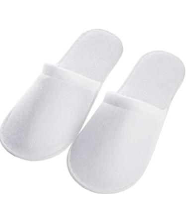 Dawafit 40 Pairs Closed Toe Disposable Slippers Women Men Ultra-Thin Brushed Plush Non- Disposable Slippers for Hotel Home - Buy Online on SooperMarket.com