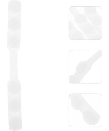 Gatuida Ear Hook Adjuster - 10 Pcs Adjustable Mask Hook Earrings | Silica Gel White Face Mask Extension Cable - Buy Online on SooperMarket.com