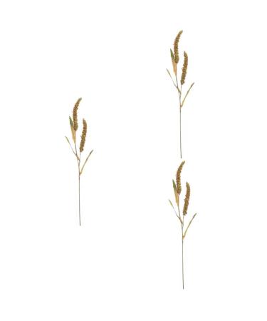 Ciieeo 3pcs Simulated Ears of Corn Artificial Wheat Ears Stalks Thanksgiving Decorations Wheat Home D cor Fall Decor Artificial Plants Simulation Wheat Ears Household Fake Grass Iron Greenx3pcs 12X75CMx3pcs