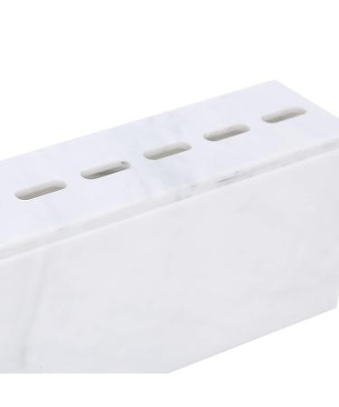 8 Holes Tweezers Holder | Tweezer Display Stand & Storage Rack with Dust Cover for Lash Extensions | Salon & Home Use (White - Buy Online on SooperMarket.com