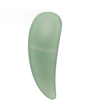 Curved Mini Makeup Eye Cream Spatula Scoop Tool - Gua Sha Tool for Cosmetics (Green) | International Shipping Available - Buy Online on SooperMarket.com