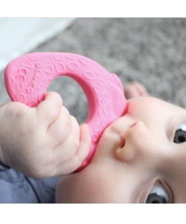 Lanco Teething Ring Heart - 100% Natural Rubber Pink - Safe for Babies - 200g - Buy Online on SooperMarket.com