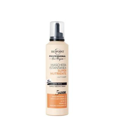 BIOPOINT Very Nourishing Mask Istantanea Ultra-Rich 5 Actions for Dry and Sensitive Hair 250 ml