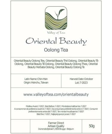 Oriental Beauty Taiwan Oolong Tea - Dongfang Meiren Taiwanese Wu Long Tea - White Tip Oolong 50g - Buy Online on SooperMarket.com