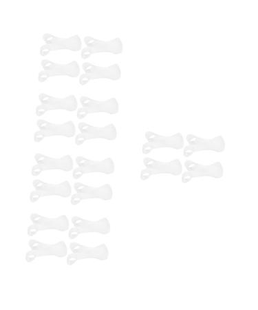 Hemoton 20 Pcs Big Splitter Men's Tools Home Tools Elasto Gel Socket Tool Nursing Clip Board Strap Sebs Transparent Separate Tool Girl Strap Men Straps Foot Transparentx5pcs 23.5x2.3cmx5pcs