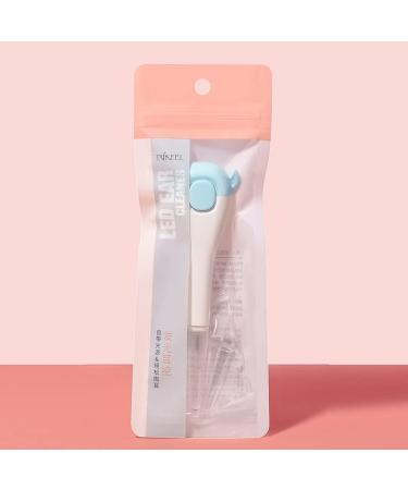 Cartoon Baby Ear Wax Removal Tool with LED Light - Kids Ear Cleaner with 3 Replacement Heads in Blue - Buy Online on SooperMarket.com