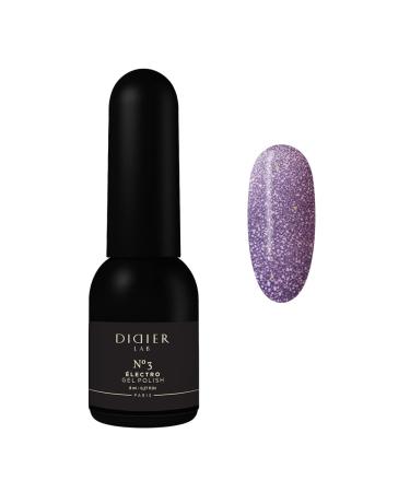 Didier Lab - Premium Gel Nail Polish Electro No.3 - Gel Nail Varnish - Nail Art - Long-Lasting High Gloss Wear - Easy to Apply - Gel Nails - Rich Pigment - UV/LED - Chip Resistant
