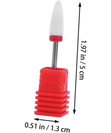 minkissy Nail Accessories Nail Tools Electrical Tools Electric Tool Nails Drill Bits Power Tools Nail Drill Bits Manicure Grinding Head medium Red - Buy Online on SooperMarket.com