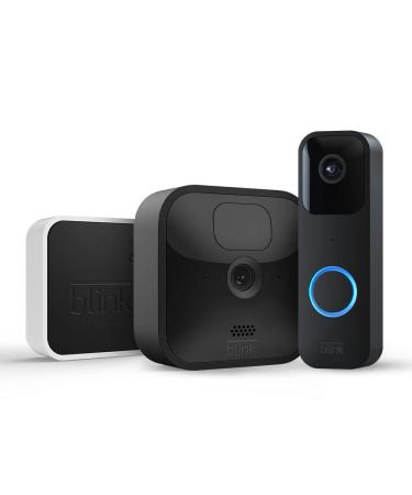 Blink Outdoor weather-resistant HD monitoring camera 1 camera + blink video Doorbell two-way audio HD video and motion recording |Works with Alexa System with 1 camera + video Doorbell
