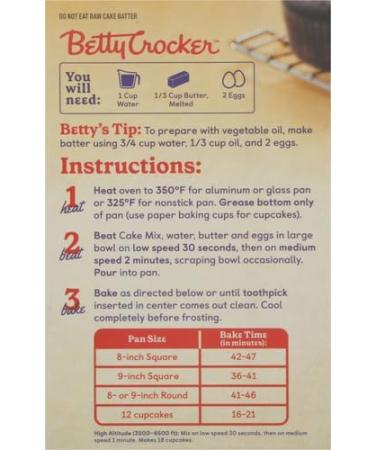 Betty Crocker Gluten Free Devil's Food Cake Mix 425 Gram Box - Buy Online on SooperMarket.com