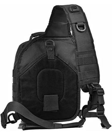 REEBOW GEAR Tactical Sling Backpack - Black Rover Shoulder Pack - Buy Online on SooperMarket.com
