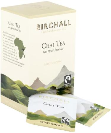 Birchall Tea Bags Virunga Chai Discover the Bold and Exotic Taste of Virunga Chai Tea 6 Boxes of 25 Enveloped Plant-Based Tea Bags - Buy Online on SooperMarket.com
