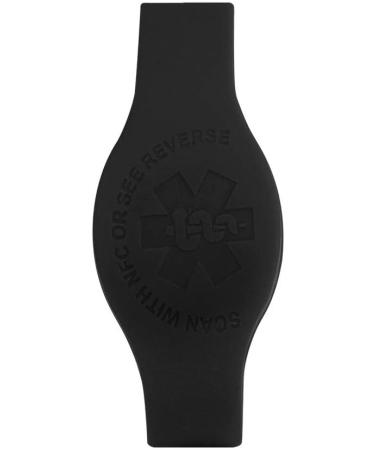 Tap2Tag 189mm Large Black Teardrop Medical Alert Wristband - Stay Safe & Stylish - Buy Online on SooperMarket.com