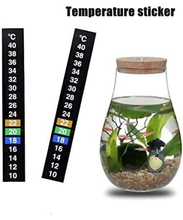 CENPEK 3Pcs Aquarium Thermometer Strip - Digital Temperature Sticker with Dual Scale for Accurate Fish Care - Buy Online on SooperMarket.com
