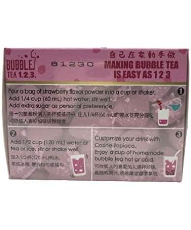 WuFu Yuan Tapioca Boba Pearls (Black Sugar)+ Bubble Tea Instant Mix (Strawberry) - Buy Online on SooperMarket.com