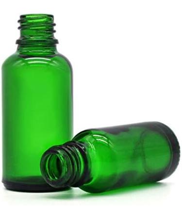 3PCs 50ml Refillable Green Glass Essential Oil Roll-On Bottles | Cosmetic Sample Packaging with Metal Roller Ball & White Cap - Perfect for Perfume & Essential Oils - Buy Online on SooperMarket.com
