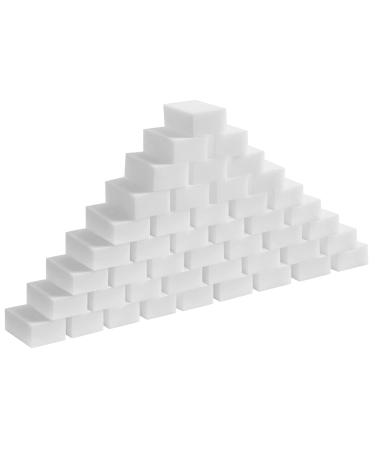Trintion 50 pieces of dirt radier sponge wall magic eraser cleaning only with water melamine dirt etcher Wunderwamt cleans thoroughly strong cleaning power of the ideal cleaning sponge white