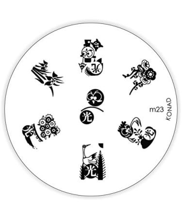 Konad stencil stamping stamping stencil M23