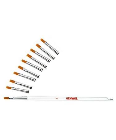 Buy GEHWOL Nail Mass Set - Size 4 Gel Brush & 9 Replacement Heads + Kosmetex Double Gel Spatula 14cm for Gel Modelling | International Shipping - Buy Online on SooperMarket.com