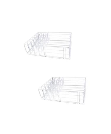 IMIKEYA Lipstick Stand 2 Pcs Makeup Storage Case Makeup Holder Display Makeup Case Storage Box Eyeshadow Palette Powder Transparentx2pcs 24.7X18.2X7CMx2pcs