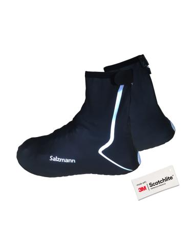 Salzmann 3M Waterproof Overshoes - Reflective Overshoes for Cyclists - Made with 3M Scotchlite XL (42-46)