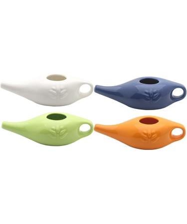 ciyeu 250Ml Ceramic Neti Pot Nose Cleaning Pot Leakproof Spout Pot for Nasal Rinsing Nose Washing Men and Women Blue - Buy Online on SooperMarket.com