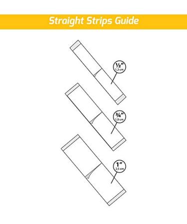 Walker Tape Lace Front Support 3/4 x 3 Straight Strip Blue Liner - 36pcs/bag - Buy Online on SooperMarket.com