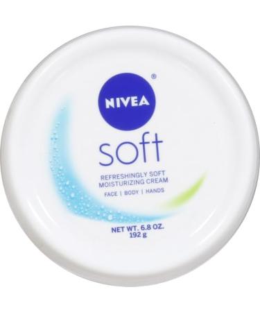 NIVEA Soft Moisturizing Cream 6.8 Oz - Enriched with Jojoba Oil & Vitamin E | Best Face & Body Moisturizer - International Shipping Available - Buy Online on SooperMarket.com