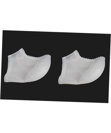 minkissy 3 Pairs Heel Soreness Relief Cushion Sleeves Shoe Inserts Silica Protective Sleeve Pedicure Heel Crack Men and Women White Soft - Buy Online on SooperMarket.com