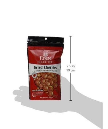 Eden Foods Dried Montmorency Tart Cherries - 4 oz (113 g) | Premium Natural Snack - Buy Online on SooperMarket.com