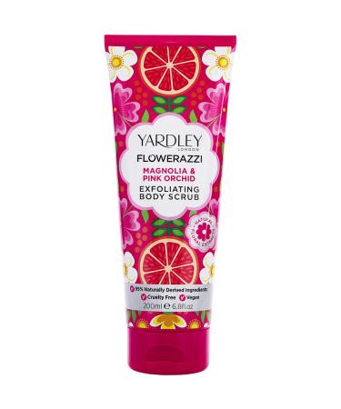 YARDLEY FLOWERAZZI MAGNOLIA & PINK ORCHID by Yardley - BODY SCRUB 6.7 OZ - WOMEN