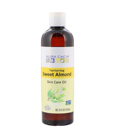 Aura Cacia Skin Care Oil Nurturing Sweet Almond 16 fl oz (473 ml)