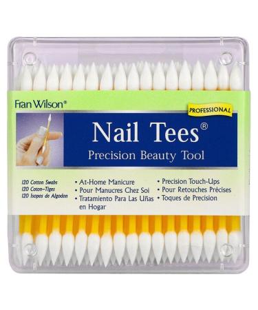 Fran Wilson Nail Tees Precision Beauty Tools 120 Cotton Swabs