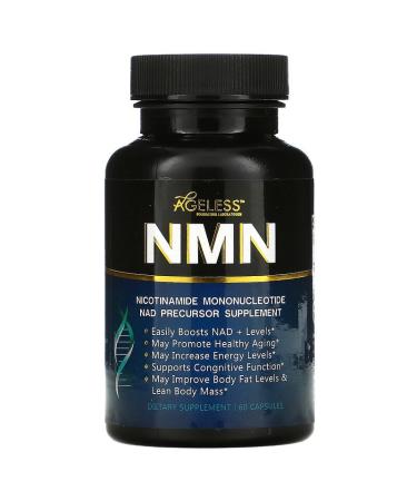 Ageless NMN Supplement - 60 Capsules | NAD Precursor for Anti-Aging - Buy Online on SooperMarket.com