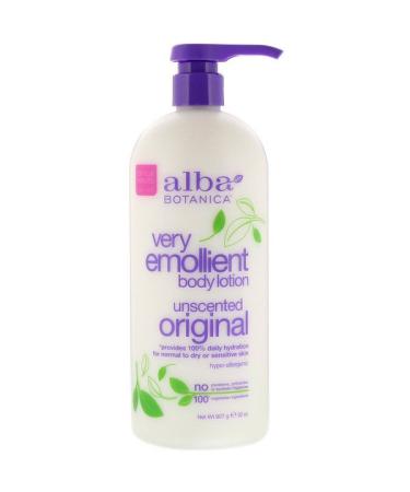 Alba Botanica Very Emollient Body Lotion Unscented Original 32 oz (907 g)