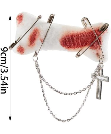 Furry HairPins Girl Subculture Bloodstain Brooch Great for Most Hair Type Hair Clip with Pin for Lady Women Girl Red - Buy Online on SooperMarket.com