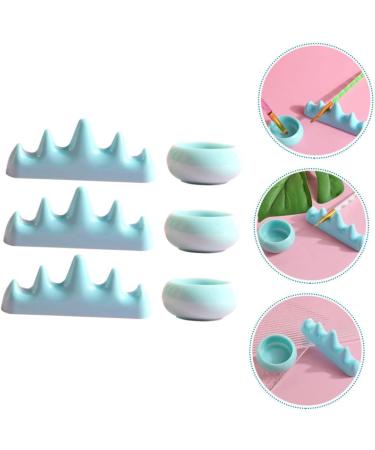 minkissy 5 Sets Nail Art Brush Cup Manicure Bowl Chinese Bask Cups Make up Pen Holder Plastic - Buy Online on SooperMarket.com