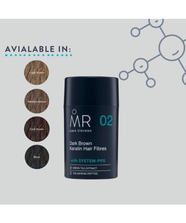 Jamie Stevens Dark Brown Hair Fibres - Instantly Thicker Hair Solution - Buy Online on SooperMarket.com