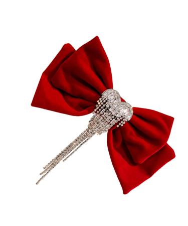 BELLIFFY Tassel Hair Clip Hair Accessories Girl Bow Hairpin Hair Bow Clip Bow Tassel Barrette Hair Bowknot Bow Hair Barrette Bow Barrette Bowknot Barrette Bowknot Tassel Hairpin
