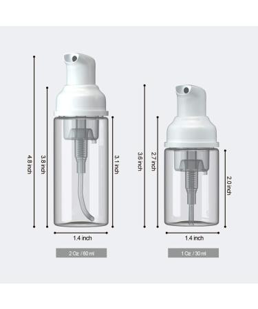 24 Pcs 1oz Travel Size Foam Pump Bottles for Hand Sanitizer & Soap - Refillable & Portable - 24 Pack - Buy Online on SooperMarket.com