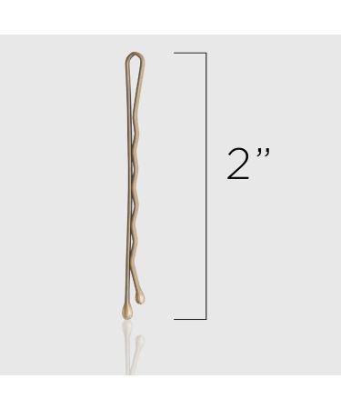 Fromm Style Artistry 2" Crimped Bobby Pins Matte Blonde 600 Hair Pins Secure Hold Suitable for All Hair Types and Lengths Hair Accessories for Women - Buy Online on SooperMarket.com