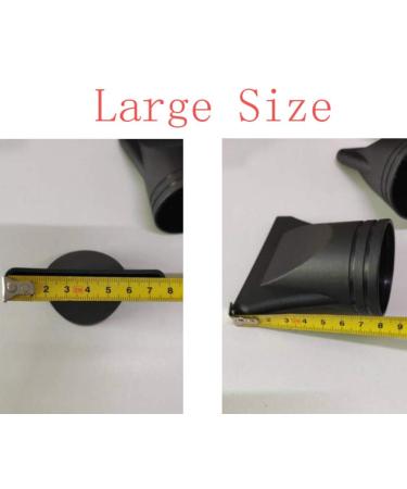 2Pcs Professional Plastic Hair Dryer Diffuser Drying Covers - Narrow Concentrator Replacement for Outer Diameter 4.5cm - Black - Buy Online on SooperMarket.com