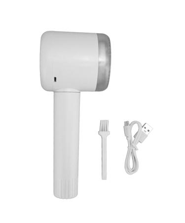 Lint Shaver Efficient Fabric Defuzzer Couch Sweater USB Charging (White)