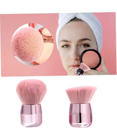 Makeup Powder Brushes Set Face Professional Mushroom Head Large Mineral Rose Gold 2PCS - Buy Online on SooperMarket.com