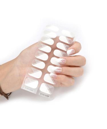 Semi-cured Gel Nail Sticker UV/LED Lamp Required Gel Nail Polish Wrap Fashion Design Gel Nail Art Stickers for Women Winter Autumn 0070