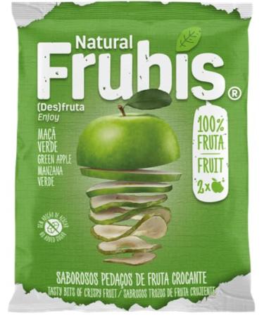 Frubis Tasty Bits Of Crispy Fruit - 15 Pack (Green Apple)