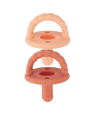 In-Ear Earphones n-Ear Itzy Ritzy Sweetie Pacifier Set Silicone for Newborns with Foldable Handle and Two Air Holes