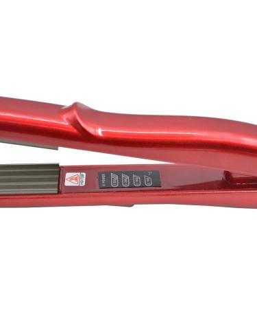 Pro Ceramic Mini Hair Crimper for Women - Small Wave Curling Iron for Short & Long Hair Styling (Red) - Buy Online on SooperMarket.com
