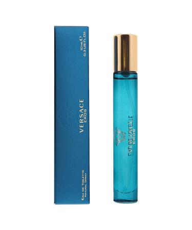 Versace Eros for Men Travel Spray Eau de Toilette 0.33oz / 10ml 0.3 Fl Oz (Pack of 1)